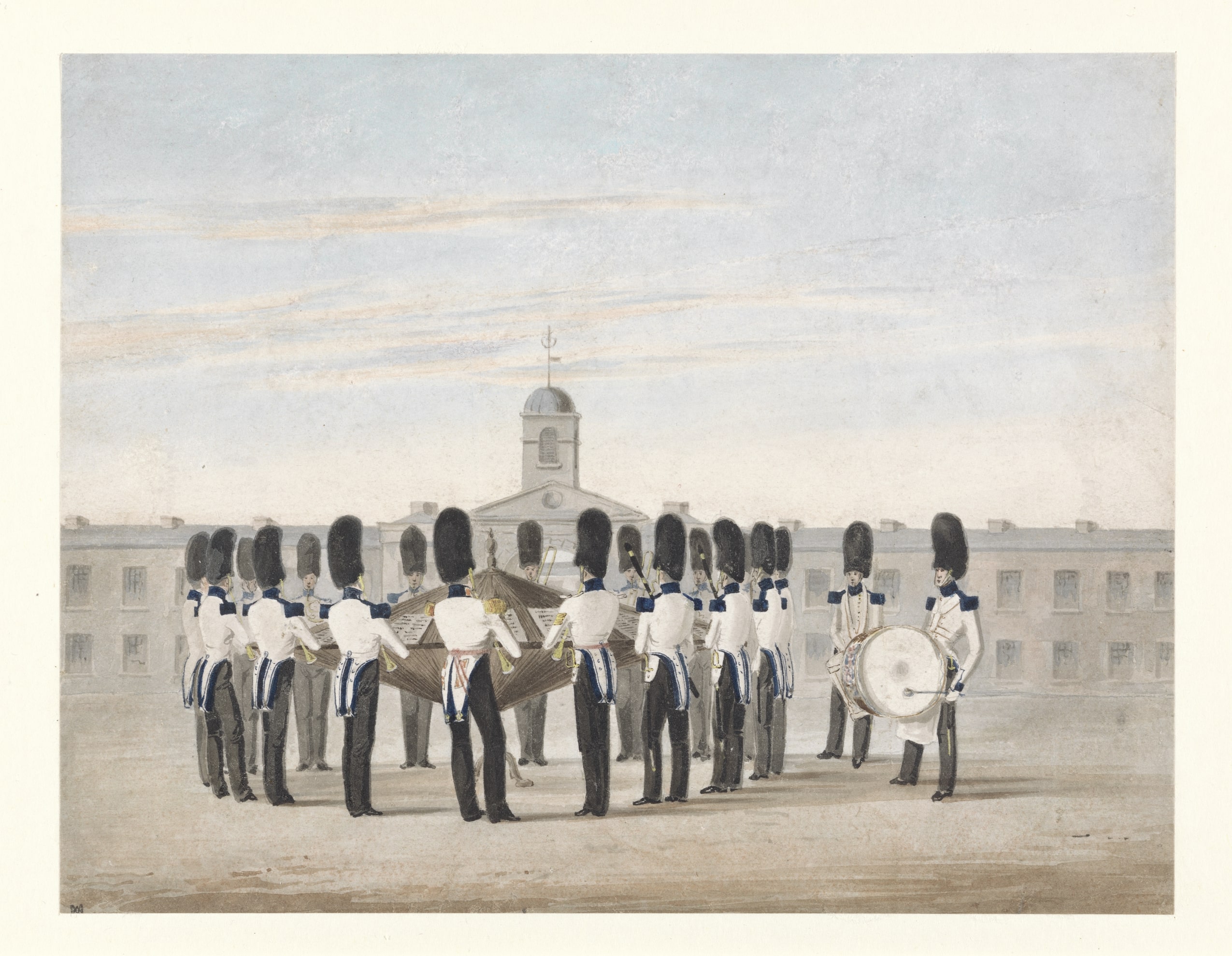 Michael Angelo Hayes, Band of the 23rd Fusiliers, 1838 (Yale Centre for Brit Art), poss at Kilkenny